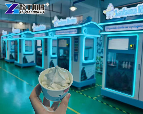 3 Flavors Ice Cream Vending Machine