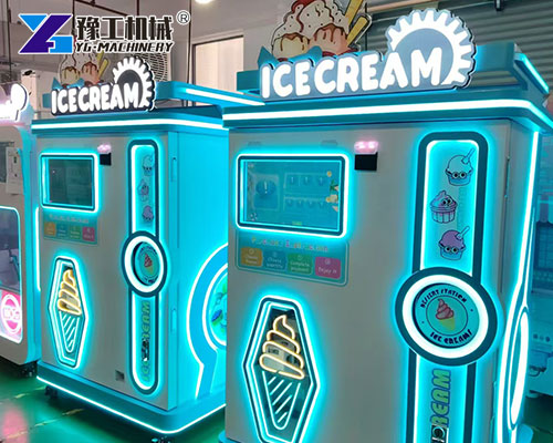 3 Flavors soft ice cream vending machine