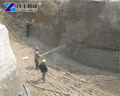 Cement Spray Plaster Machine Application