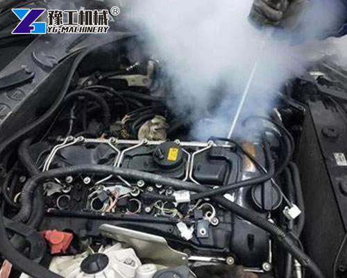 Dry Ice Cleaning Car Interior