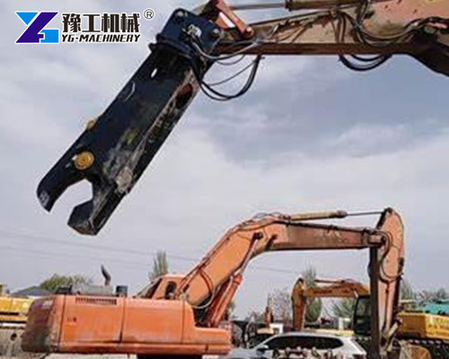 Eagle-beak Excavator Demolition Shear Application