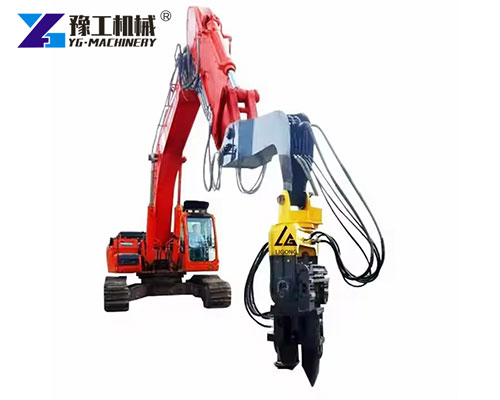Excavator-Mounted Hydraulic Pile Driving