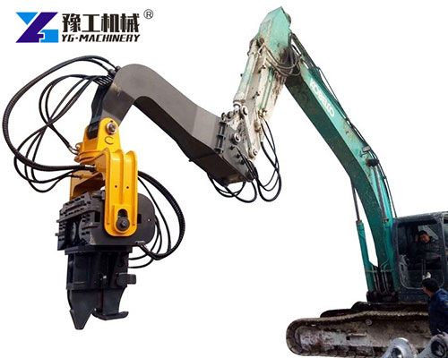 Excavator-Mounted Sheet Pile Driver