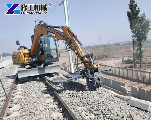 Excavator-mounted Sleeper Changer Machine