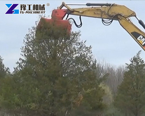 Excavator Tree Mulcher