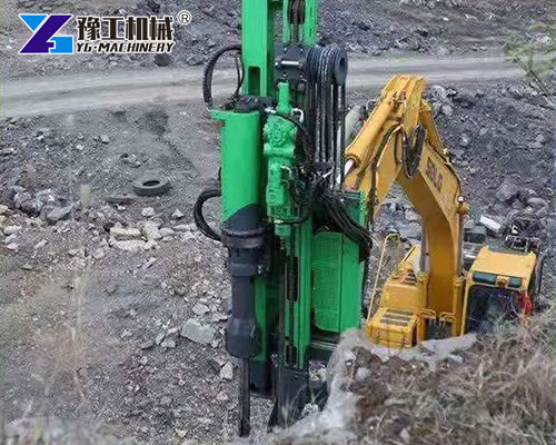 Integrated Hydraulic Rock Drill & splitter