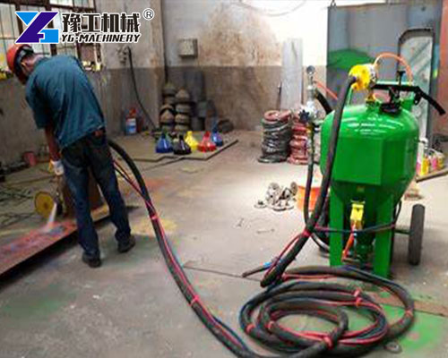 Mobile Sandblasting Machine Work