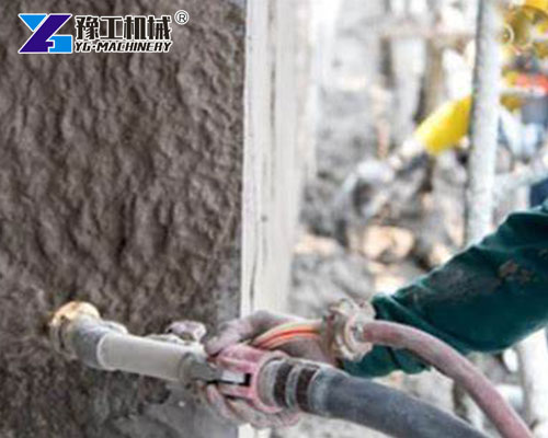 Plaster Spray Machine Application