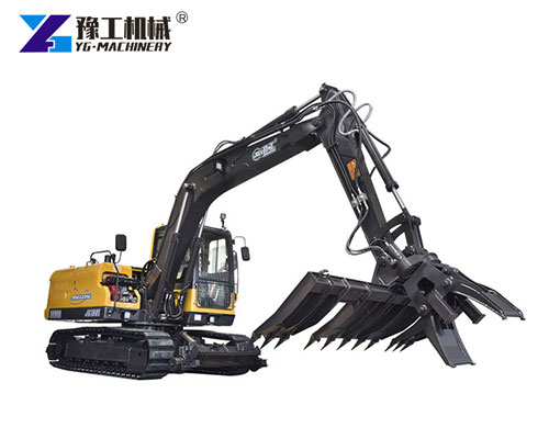 Railway Excavator With Sleeper Changer