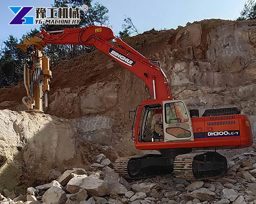 Rock Drilling and Splitting Machine
