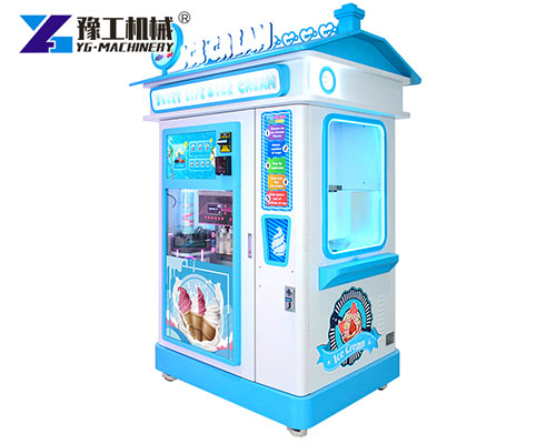 Three Flavors Ice Cream Robot Vending Machine