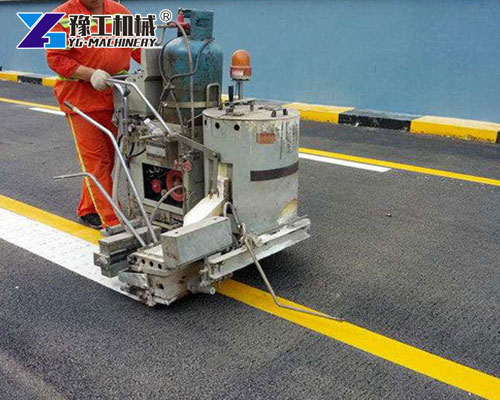 Using Road Marking Machine