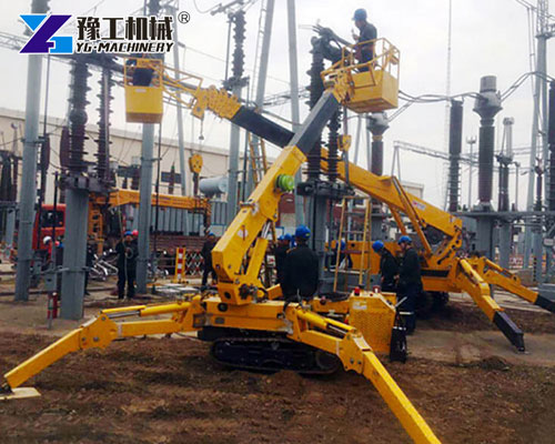 Man Basket Crane Operating