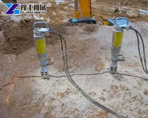 Mining Rock Splitter In Action