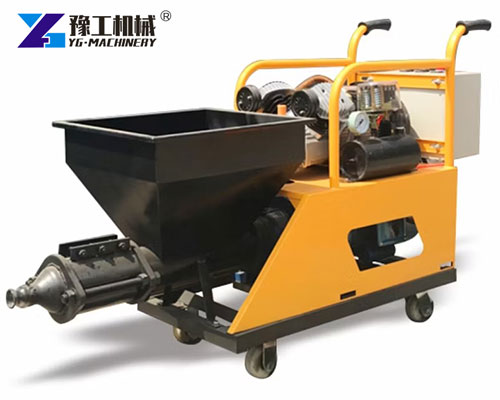 Mortar Spray Machine Applying Cement