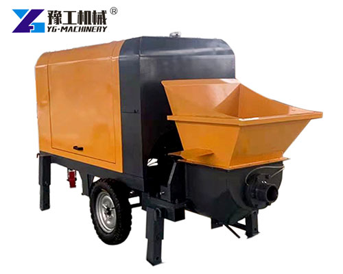 Reliable Trailer-Mounted Concrete Pump