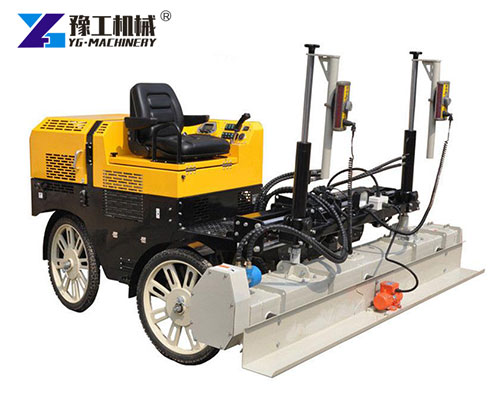 Ride-On Laser Screed Machine for Construction