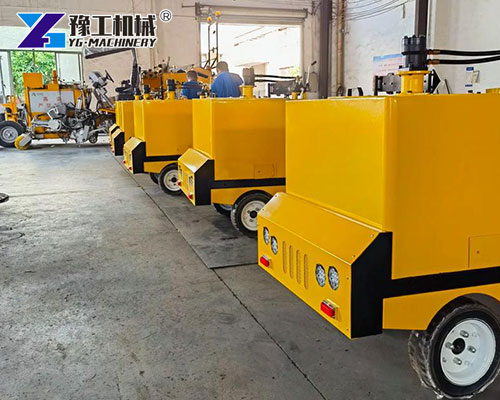 Ride-on Line Striper On Asphalt