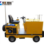 Ride-on Road Marking Machine In Action
