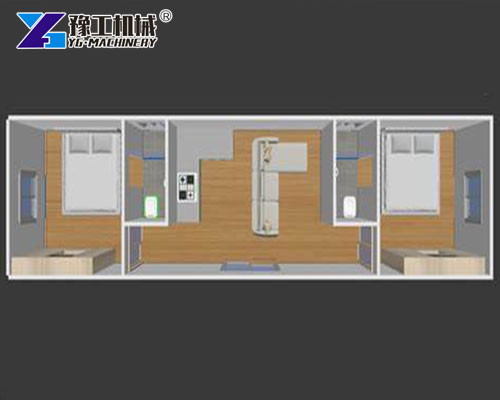 Space-saving foldable container bedroom