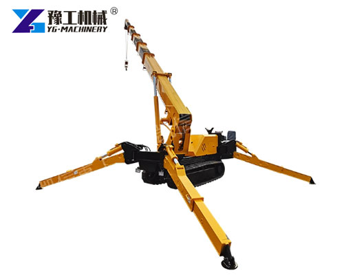 Tracked Spider Crane Moving