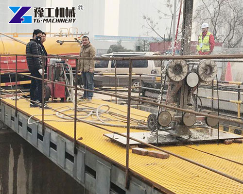 Bridge demolition with wire saw