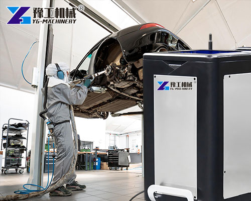 Car detailing with ice blasting technology