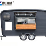 Compact mobile coffee trailer