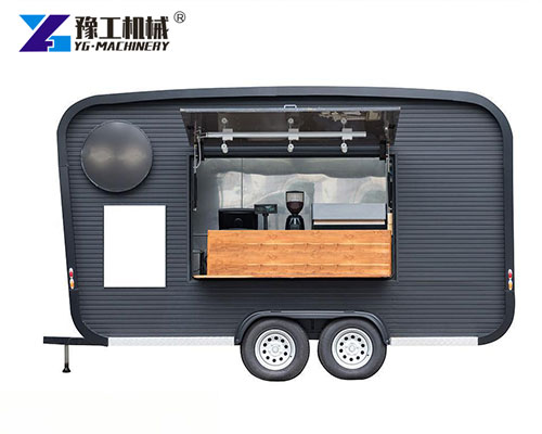 Compact mobile coffee trailer