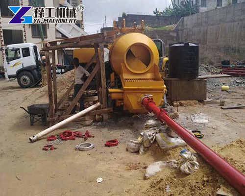 Concrete mixer pump for construction projects