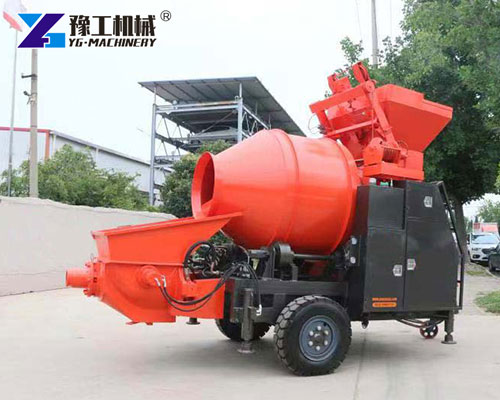 Concrete Mixer Pump Machine Working