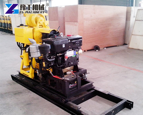 Coring drill rig with diamond bit