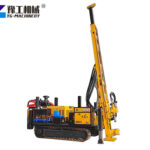 Crawler-mounted drilling rig setup