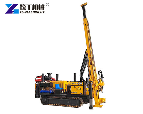 Crawler-mounted drilling rig setup