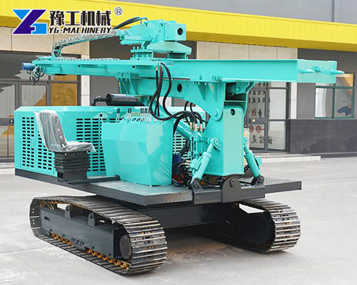 Crawler photovoltaic pile driver Machine from YG Machinery