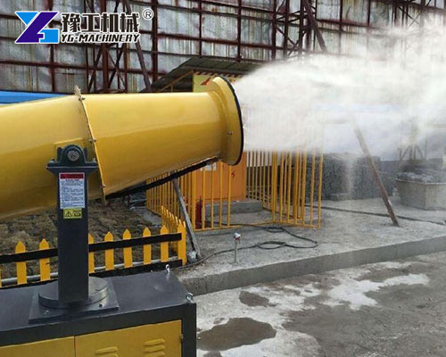 Diesel-powered dust control cannon