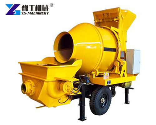 Efficient concrete mixing and pumping machine