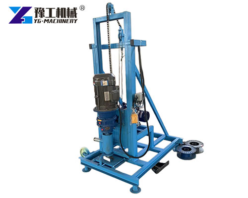 Electric portable water well drilling rig