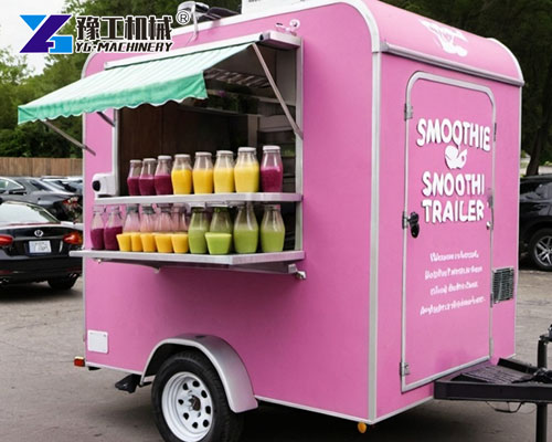 Healthy juice trailer with eco features