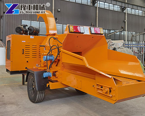 Heavy-duty diesel wood chipper machine