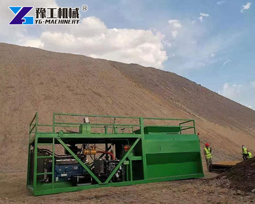 High-efficiency slope greening machine