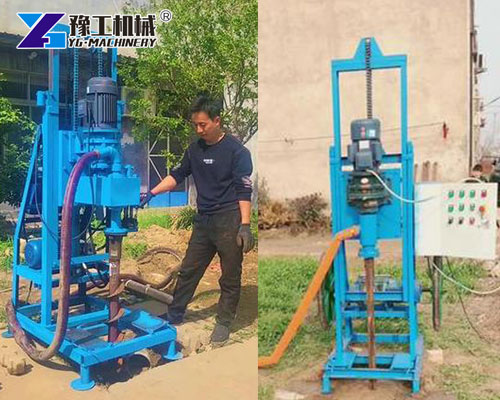 Lightweight well drilling rig working