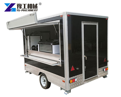 Mobile catering trailer with fryers and griddle