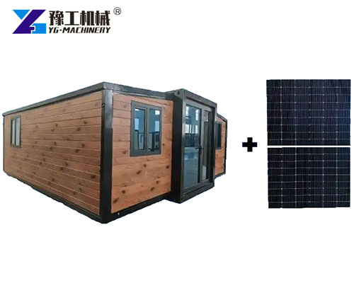 Mobile modular home with solar panels