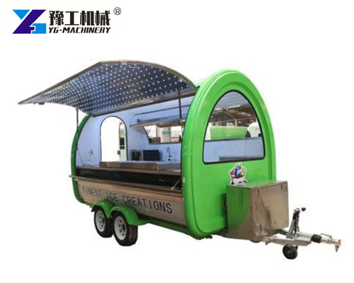 Mobile shaved ice business trailer