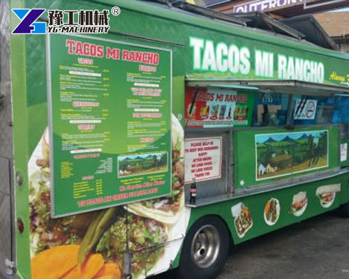 Mobile taco trailer kitchen