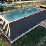 Modern 40ft container pool