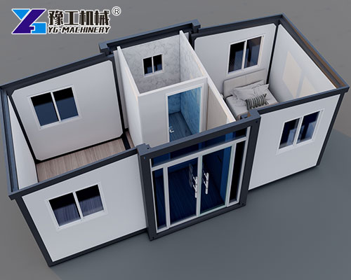 Modern fold-out tiny house design