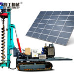 Off-Grid Solar Pile Driver in Remote Field
