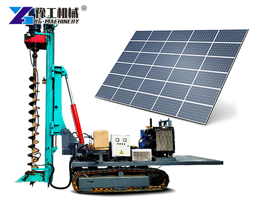 Off-Grid Solar Pile Driver in Remote Field
